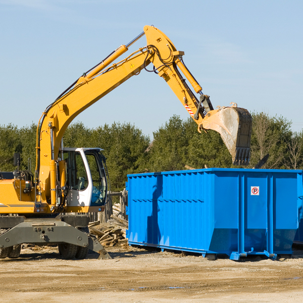 how many times can i have a residential dumpster rental emptied in Falls Church City County VA